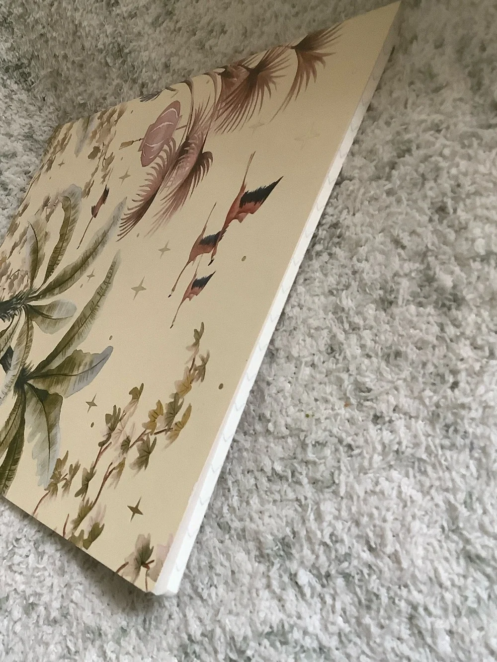 Tropical Flamingo Stars Palm Tree Journal Notebook Square Grid XL NWT by CLA